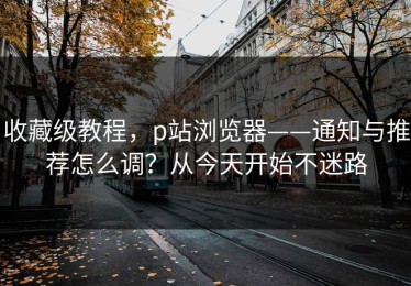 收藏级教程，p站浏览器——通知与推荐怎么调？从今天开始不迷路