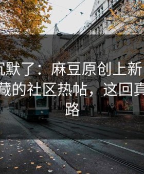 看完我沉默了：麻豆原创上新了——最值得收藏的社区热帖，这回真不是套路