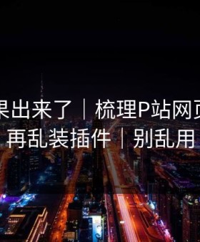 实测结果出来了｜梳理P站网页版｜别再乱装插件｜别乱用