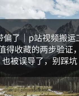 别再被带偏了｜p站视频搬运工别再乱装：最值得收藏的两步验证，你可能也被误导了，别踩坑