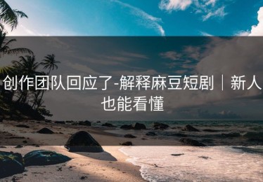 创作团队回应了-解释麻豆短剧｜新人也能看懂
