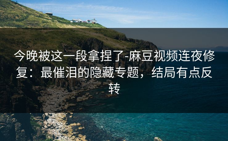 今晚被这一段拿捏了-麻豆视频连夜修复：最催泪的隐藏专题，结局有点反转