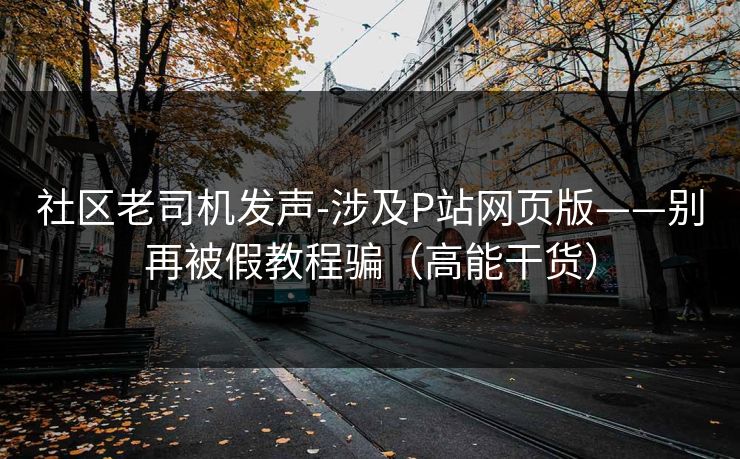 社区老司机发声-涉及P站网页版——别再被假教程骗（高能干货）